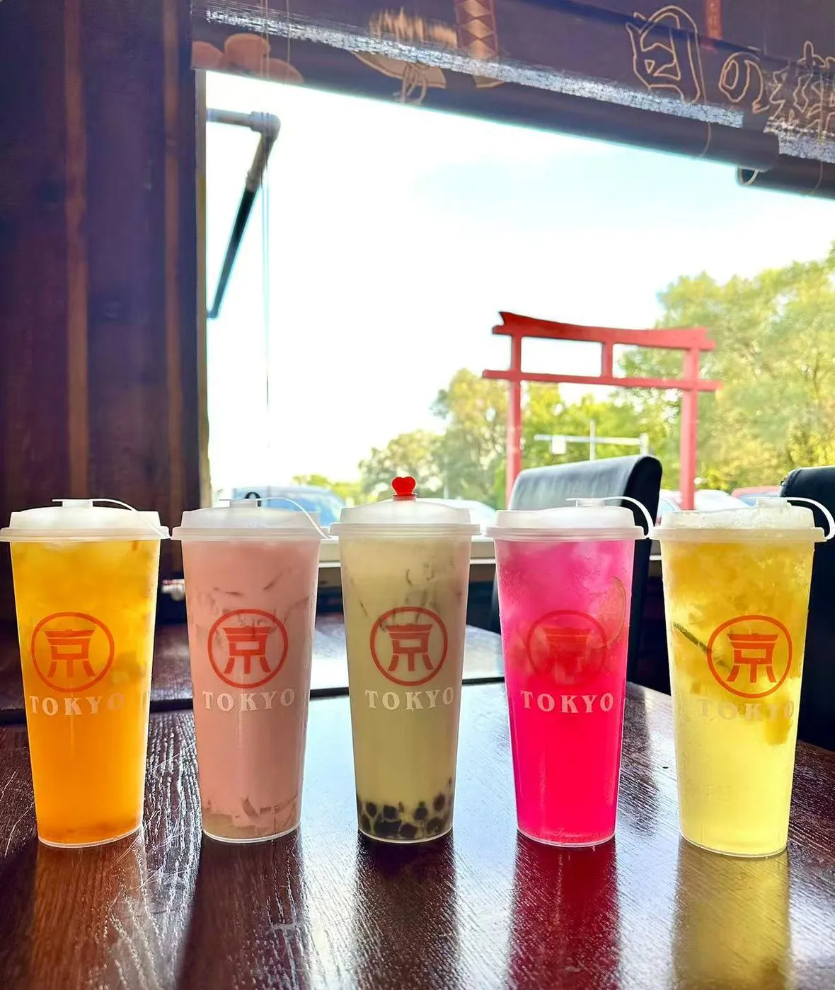 Assorted boba tea at Tokyo Steak Of Japan Restaurant in Logansport